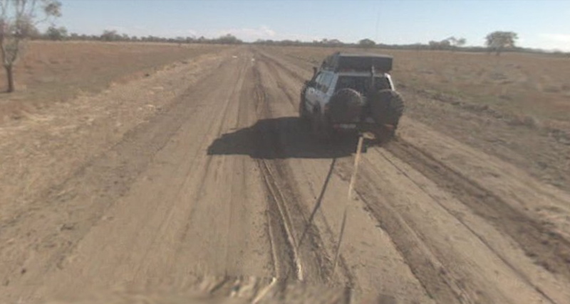 Illustration for article titled Google Street View Car Stuck In Mud Down Under